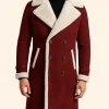 Shearling Long Winter Coat Front Image