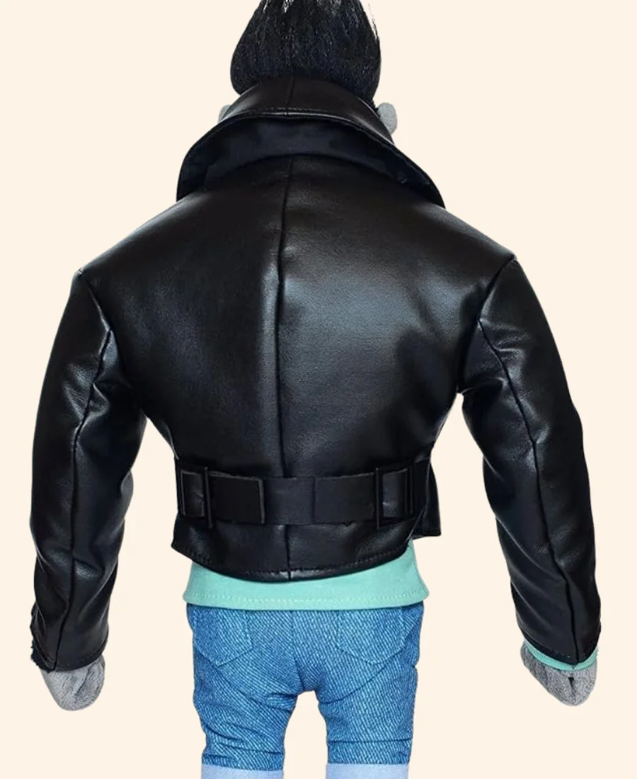 Sing Movie Johnny The Gorilla Leather Jacket Back Image