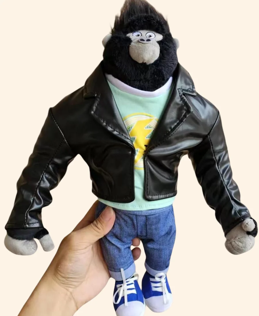 Sing Movie Johnny The Gorilla Leather Jacket Full Image