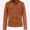 Siriusxm Donald Glover Suede Leather Jacket Front Image