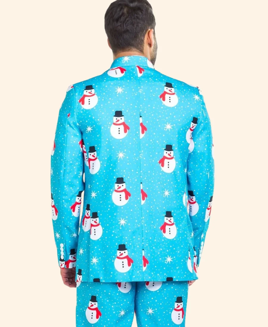 Snowman Christmas Blazer Back