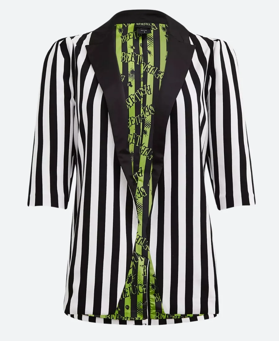 Beetlejuice Beetlejuice Strip Blazer