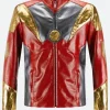 Spider Man Homecoming Iron Man Leather Jacket Front Image