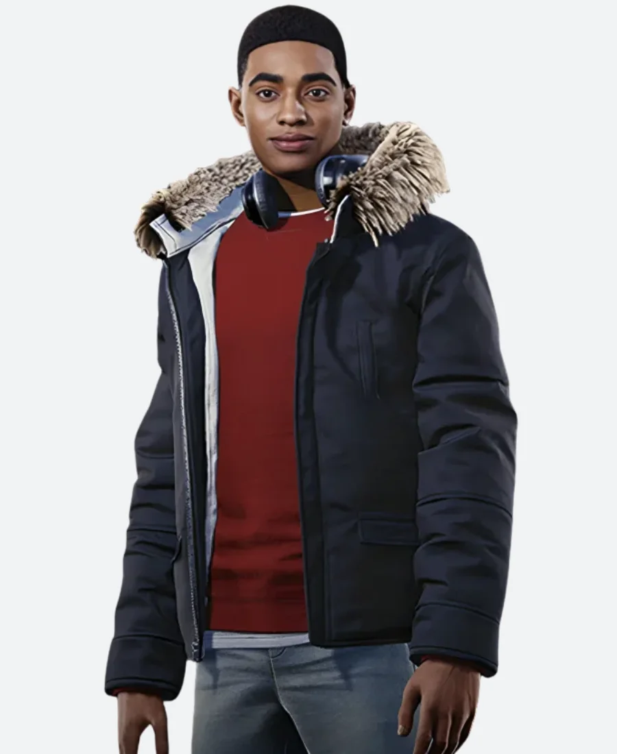 Spider-Man Miles Morales Hooded Coat