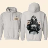 Spooky Mama Halloween Hoodie Ash Front And Back Image