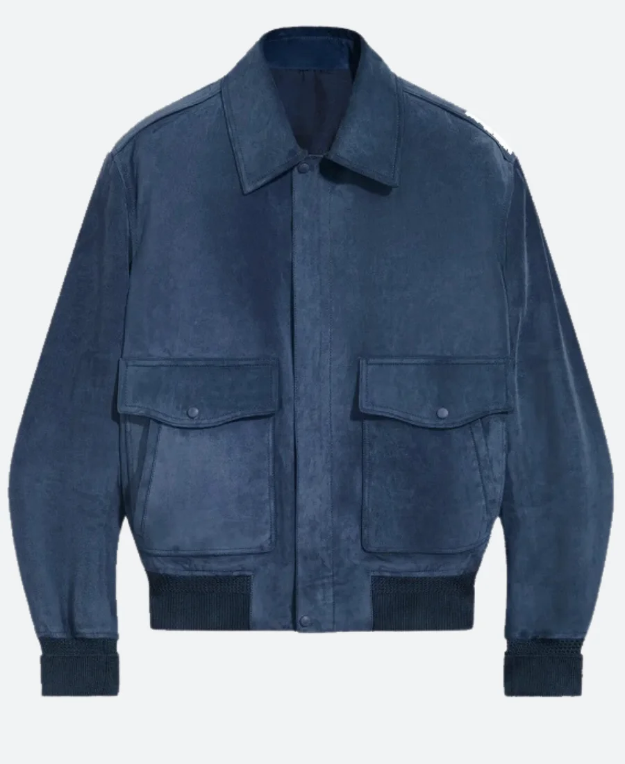 Squid Game 2 LA Premiere Lee Jung jae Suede Leather Jacket