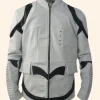 Star Wars Stormtrooper Armor Leather Jacket White Front Image