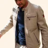 Steve McQueen Dennis 2 Leather Jacket Front Image