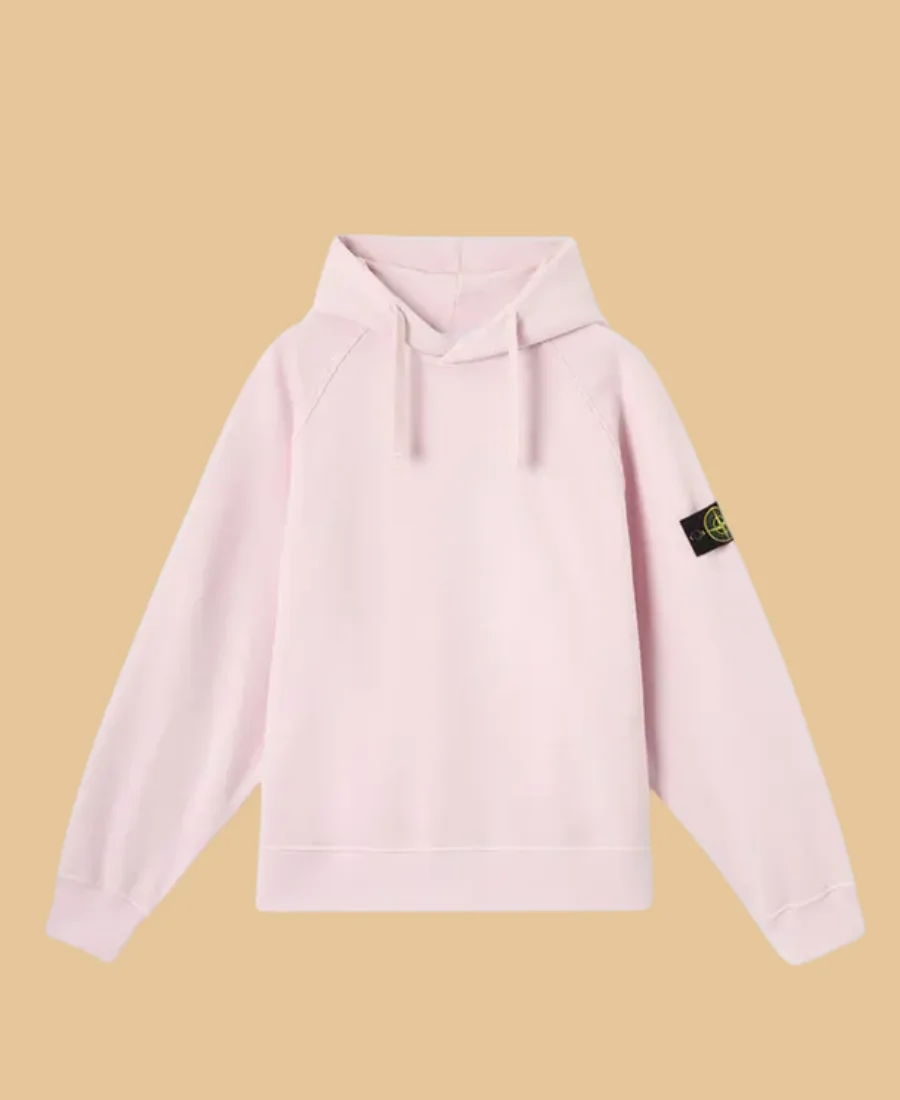 Stone Island Hoodie Pink Front Image