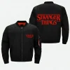 Stranger Things Bomber Jacket Black Image
