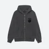 Stussy 8 Ball Pigment Dyed Hoodie Front Image