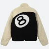 Stussy 8 Ball Sherpa Jacket Back Image