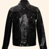 Style Me For Christmas Tiffany Black Leather Jacket Front Image