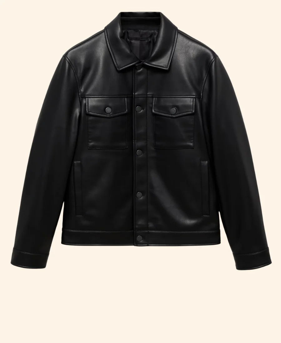 Style Me For Christmas Tiffany Leather Jacket Front Ima