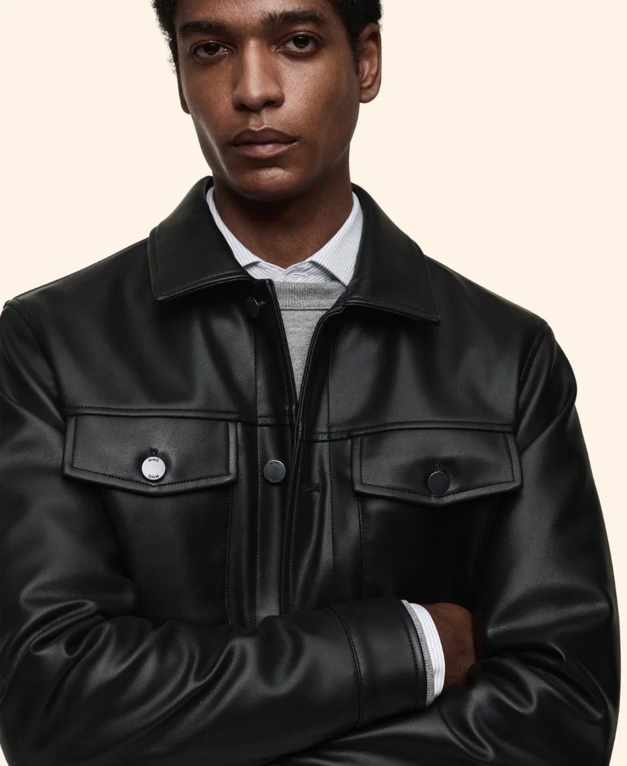 Style Me For Christmas Tiffany Leather Jacket Zoom Image