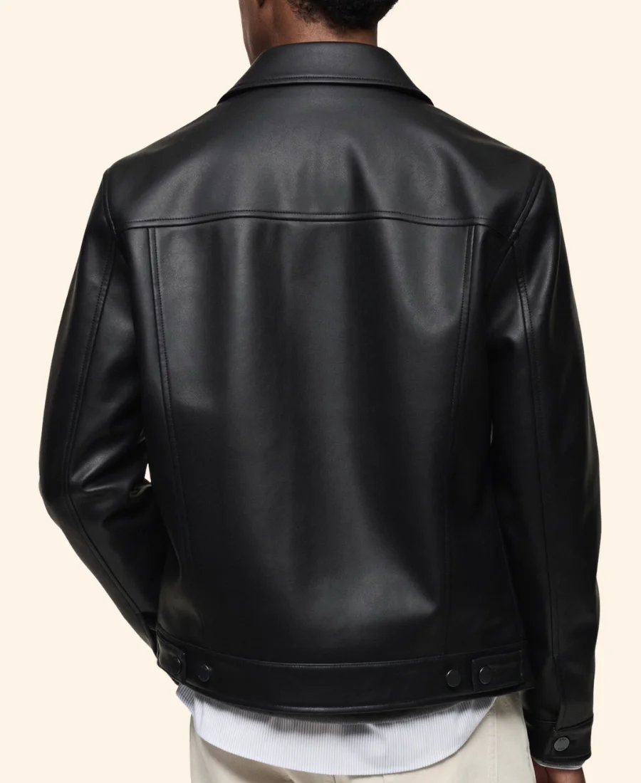 Style Me For Christmas Tiffany Leather Jacket back Image