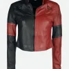 Suicide Squad 2 Harley Quinn Leather Jacket front Image