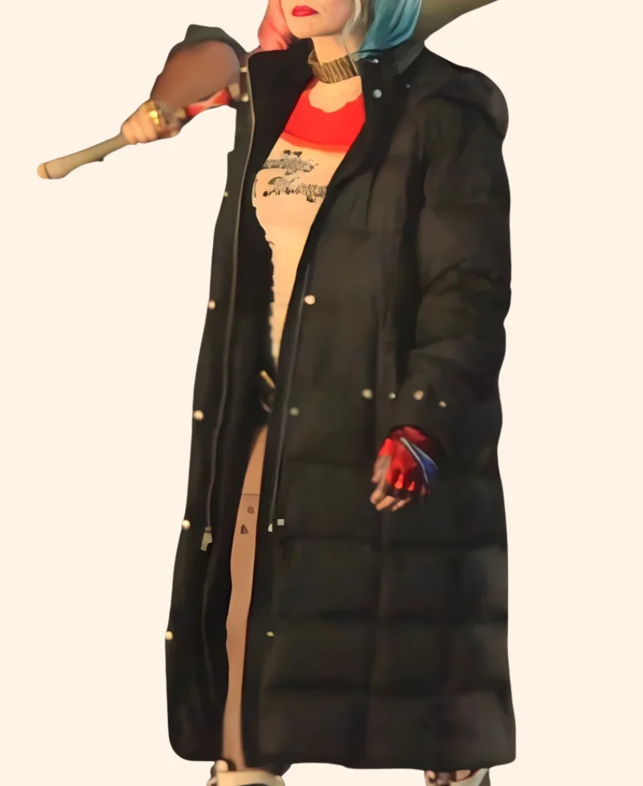 Suicide Squad Harley Quinn Puffer Coat Front Image