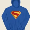 Superman 2025 Hoodie Blue Front Image