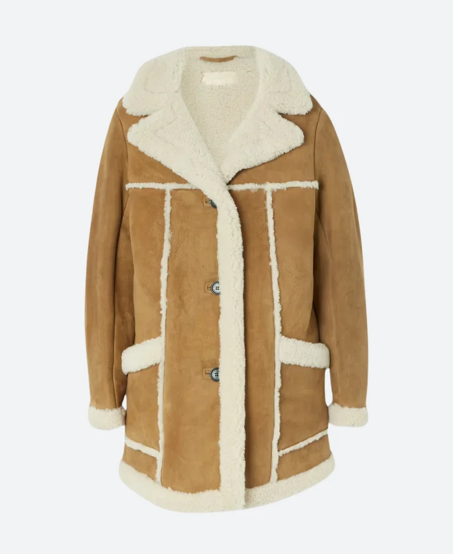 Superman And Lois S02 Lana Lang Suede Leather Coat