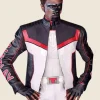 Superman Mister Terrific Dc Comics Leather Jacket Front Image
