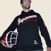 Superman X Lucky Brand Varsity Jacket Front Image