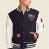Superman X Lucky Brand Varsity Jacket Front Image