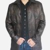 Supernatural Dean Winchester Leather Coat Front Image