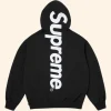Supreme Applique Hoodie Black Back Image
