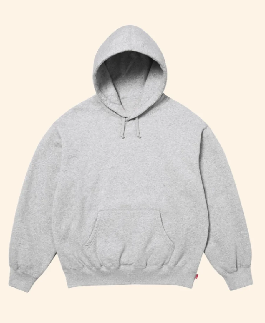 Supreme Applique Hoodie Grey Front Image