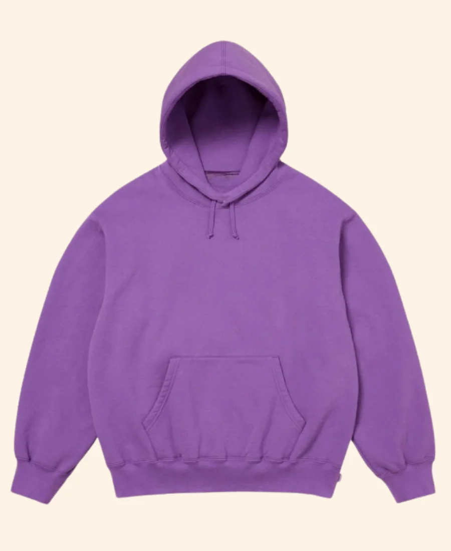 Supreme Applique Hoodie Purple Front Image
