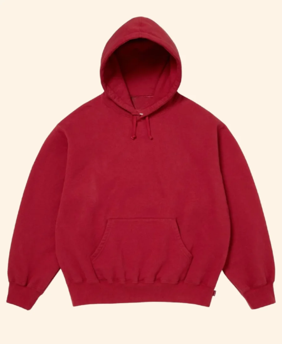 Supreme Applique Hoodie Red Front Image