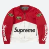 Supreme Vanson Cordura Red Racing Jacket Front Image