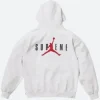 Supreme X Jordan 2024 Hoodie back Image
