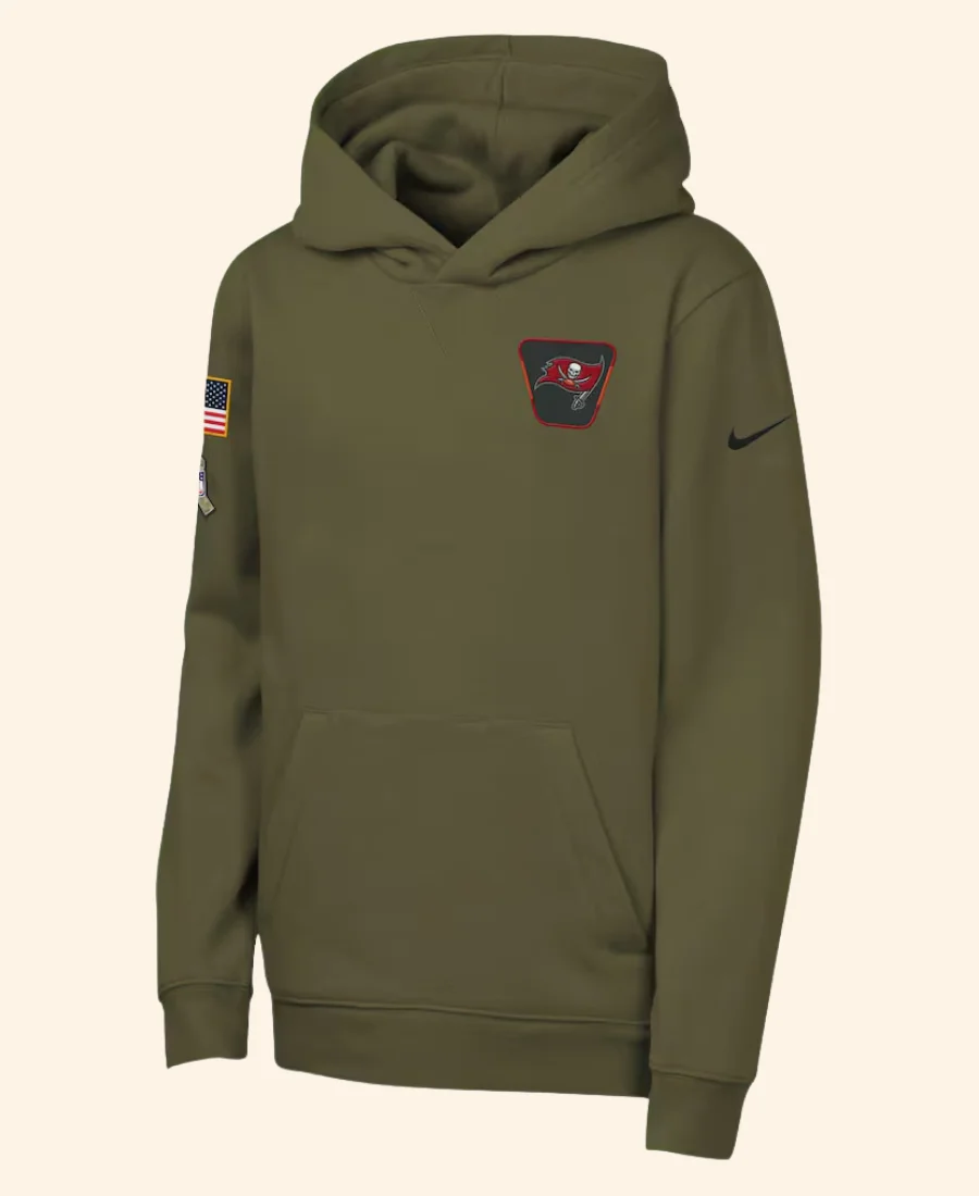Tampa Bay Buccaneers Todd Bowles Salute To Service Hoodie Front Image
