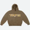 Tate Mcrae Stars Brown Hoodie Front Image