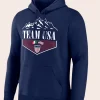 Team USA 2026 Winter Olympics Diamond Hoodie Front Image