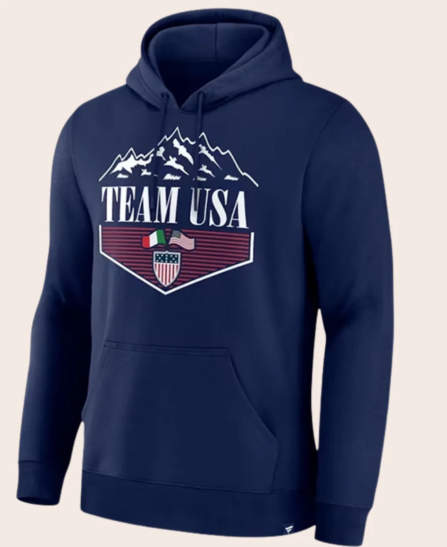 Team USA 2026 Winter Olympics Diamond Hoodie Front Image