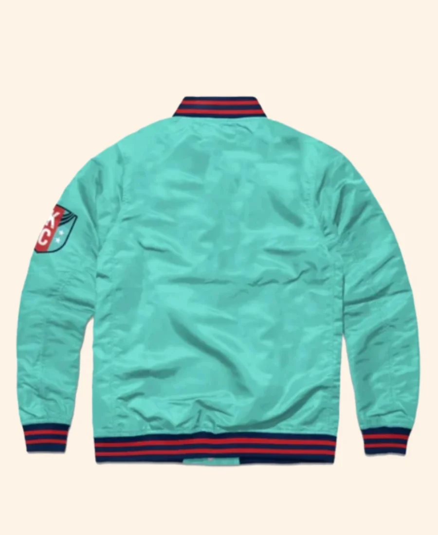 Ted Lasso KC Current Varsity Jacket Back Image