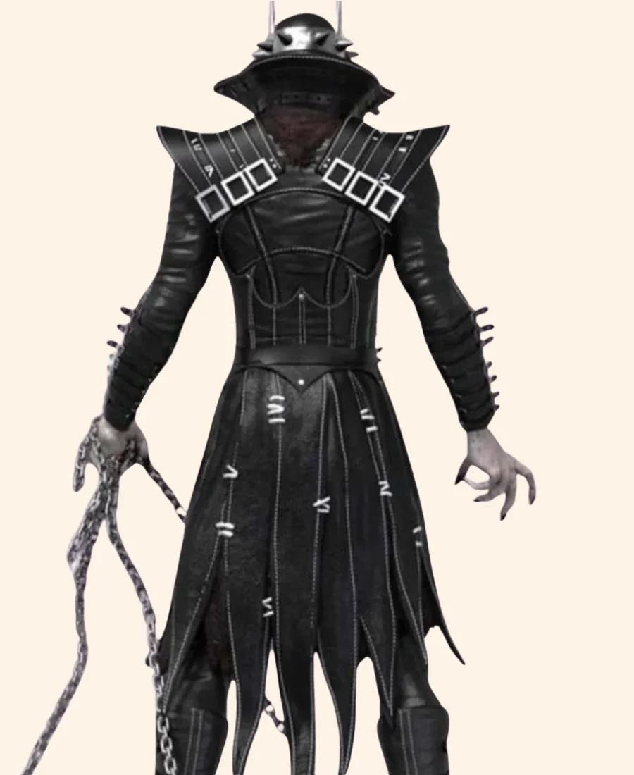 The Batman Who Laughs Leather Coat Front Image