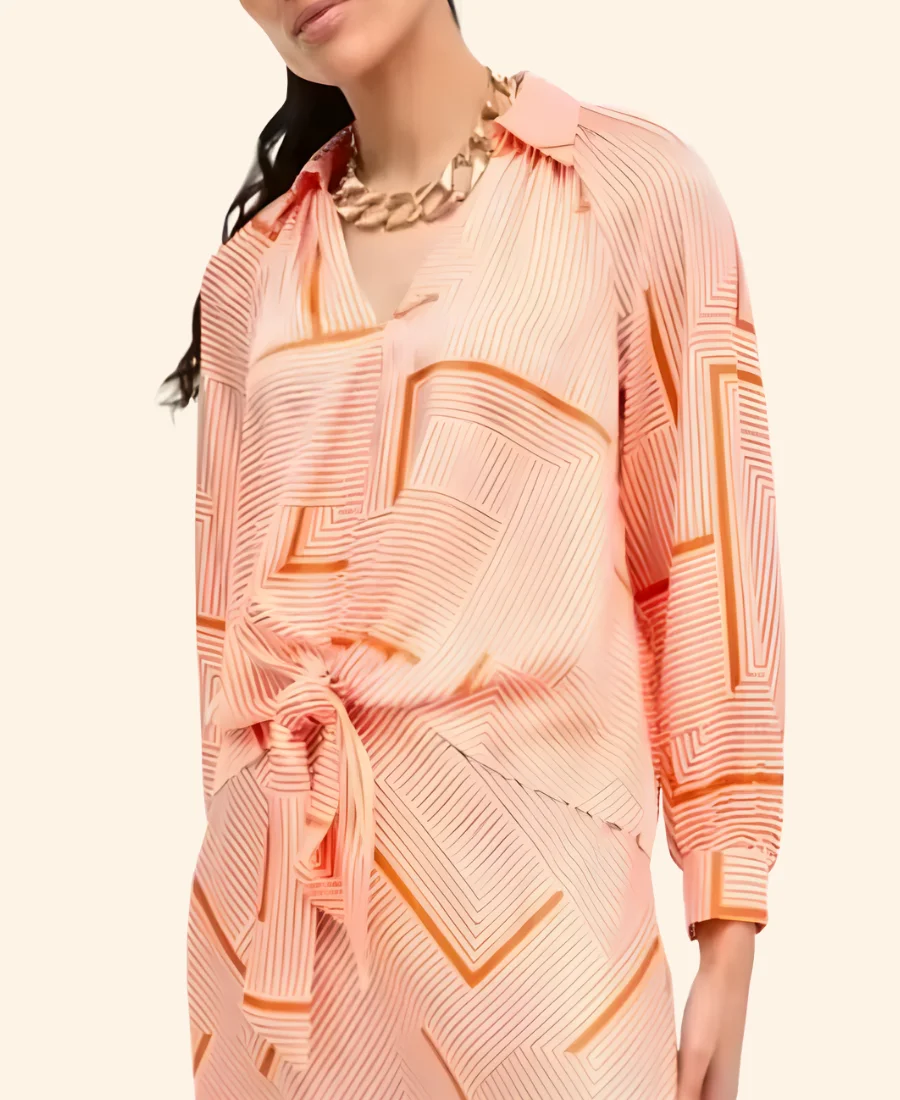 The Bold And The Beautiful Brooke Logan Geometric Print Shirt Front Image