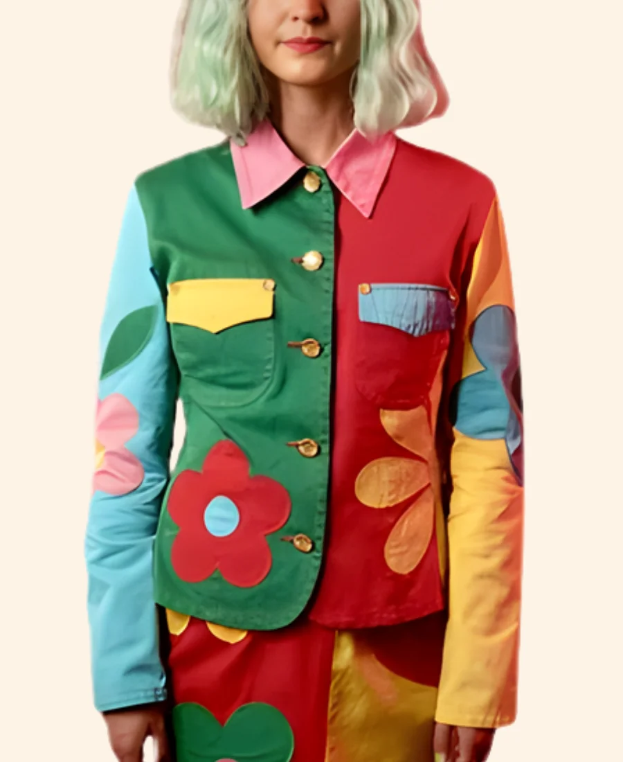 The Brady Bunch S05 Marcia Brady Colorblock Floral Jacket