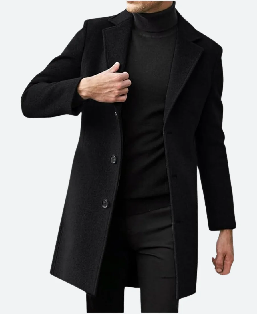 The Irrational Alec Mercer Black Trench Coat