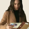 The Life List 2025 Sofia Carson Brown Coat Front Image