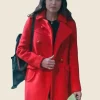 The Life List 2025 Sofia Carson Red Coat Front Image