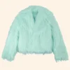The Life Of A Showgirl Taylor Swift Fur Jacket Front Image