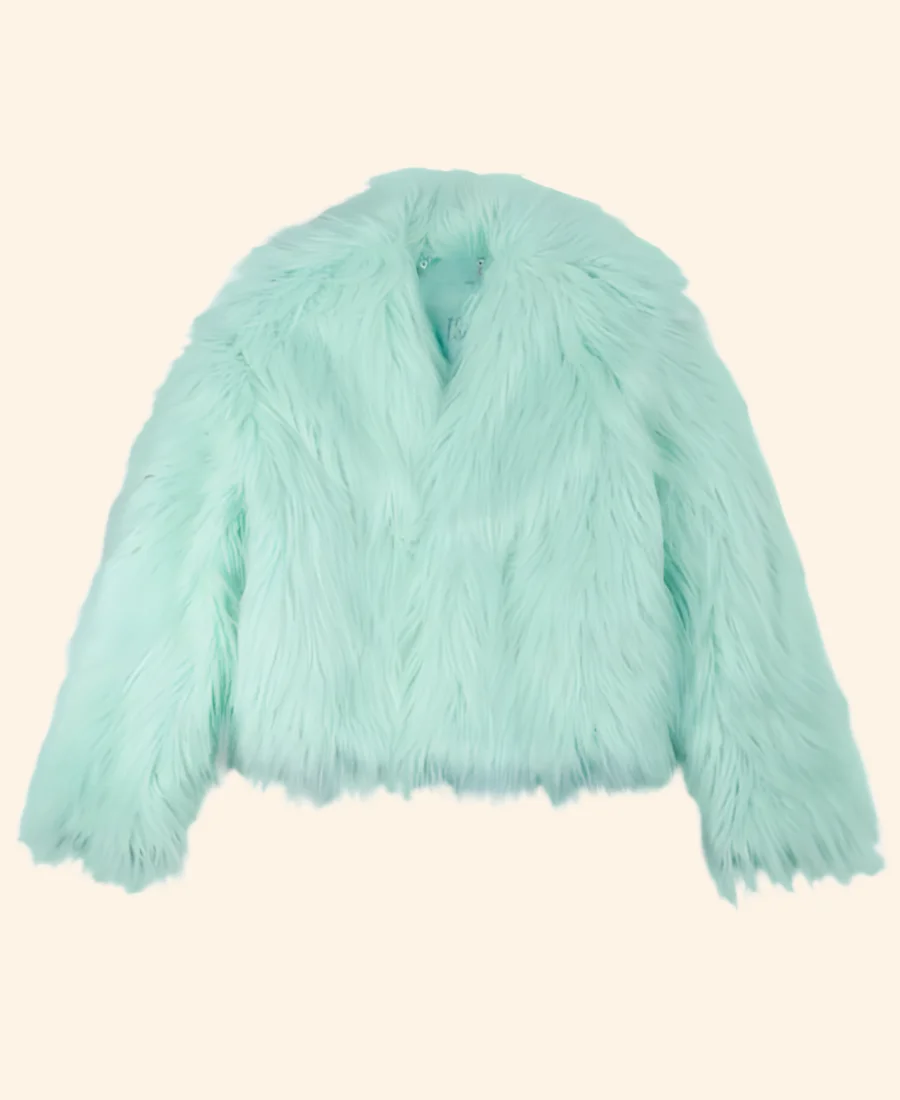 The Life Of A Showgirl Taylor Swift Fur Jacket Front Image