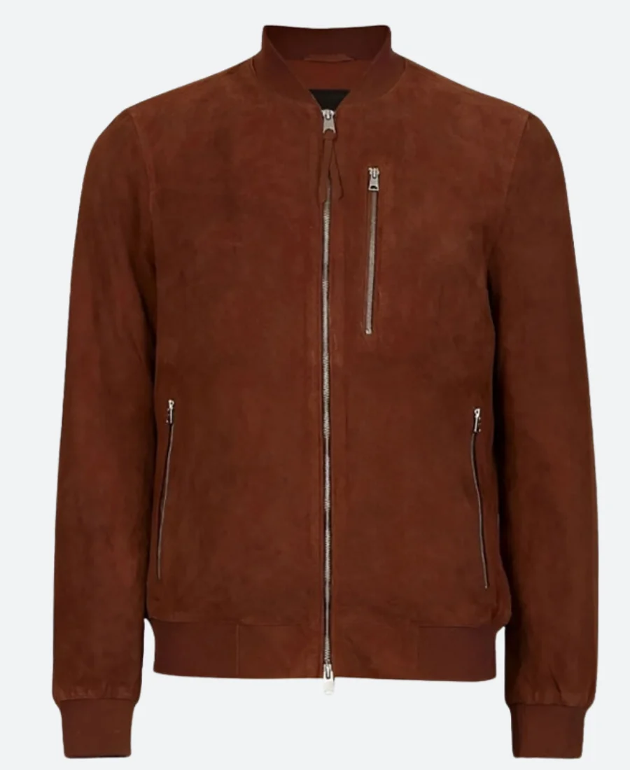 The Night Agent Peter Sutherland Suede Leather Jacket