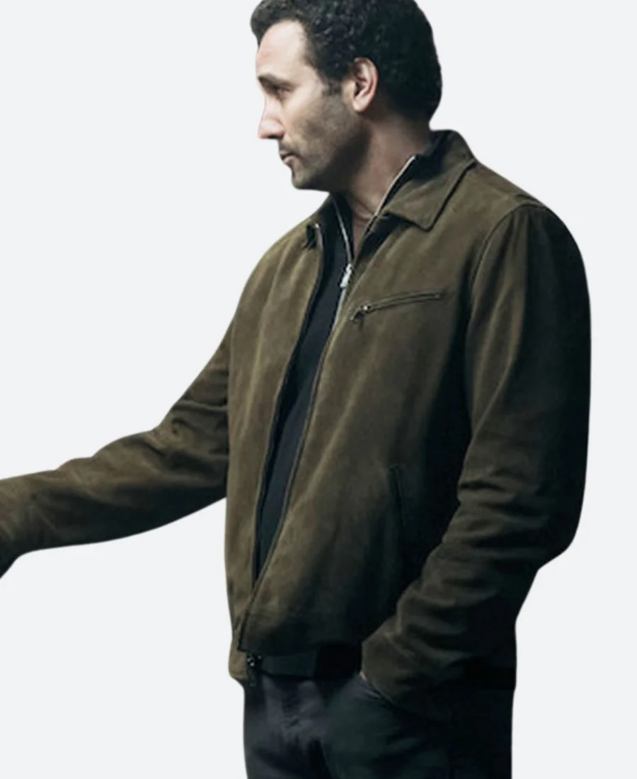 The Night Agent S02 Sami Saidi Suede Leather Jacket