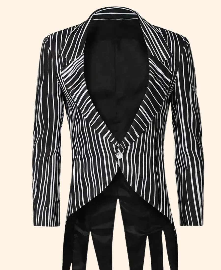 The Nightmare Before Christmas Jack Skellington Tailcoat Blazer Front Image